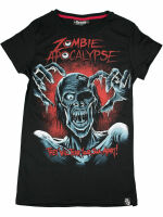Darkside Damen Girlie T-Shirt Zombie Blood Splatter...