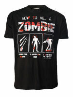 Darkside T-Shirt How To Kill Zombies Blood Splatter...