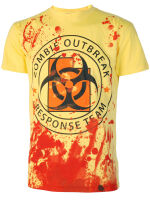 Darkside T-Shirt Zombie Outbreak Blood Splatter Horror...