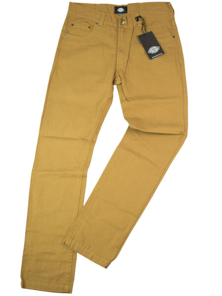 Dickies Hose Alamo 5 Pocket Cargo Jeans Ocker Braun Rockabilly 5049