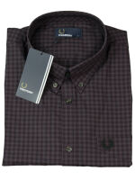 Fred Perry Button Down Langarmhemd M3524 G21 Three Color Gingham Shirt 7461