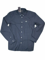Fred Perry Button-Down Langarmhemd M3543 907 Bold Inky...