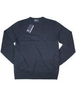 Fred Perry Feinstrick Pullover K4501 208 Classic Crew Neck Sweater Indigo 7442