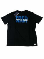 Fred Perry Herren T-Shirt Schwarz Blau M6341 102 Oberteil...