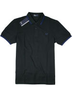 Fred Perry Polo Shirt M3600 G30 Schwarz / Blau Polohemd...