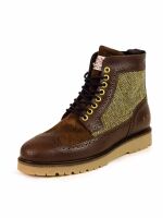 Fred Perry Schuh Stiefelette B5283 Brogue Boot Budapester...