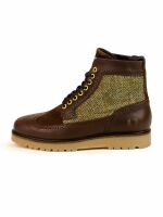 Fred Perry Schuh Stiefelette B5283 Brogue Boot Budapester Business Tweed 5494