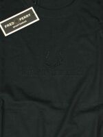 Fred Perry T-Shirt M3583 102 Tonal Embroidered T-Shirt Schwarz  7335