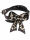 Latex Halsband Collier Halsschmuck Schleife Glitzer Leopard Gothic Fetisch 5002