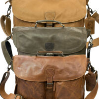 Legend Unisex Umhängetasche Leder Aktentasche...