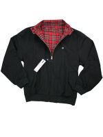 Merc Herrren Jacke Übergangsjacke Jenkins Schwarz Wendejacke Tartan 5030