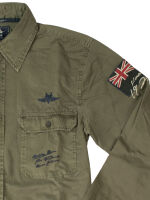 New Zealand NZA Auckland Langarmhemd Hemd NZA8440 Braun UK Flag Stick 5001