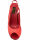 Pin Up Couture Pump Cutie 03 Peep Toe Rot Satin Punkte Rockabilly 50s  5006