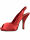 Pin Up Couture Pump Cutie 03 Peep Toe Rot Satin Punkte Rockabilly 50s  5006