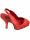 Pin Up Couture Pump Cutie 03 Peep Toe Rot Satin Punkte Rockabilly 50s  5006