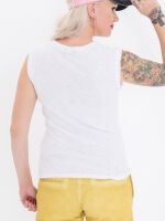 Queen Kerosin Damen Tank Top Fuck The Rules Rockabilly Shirt Weiß Frauen 5067