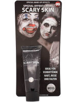 Scary Skin Haut Weiß Halloween Splatter Blut Horror Fasching Make Up 5004