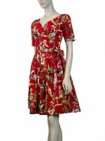 Vanity Project Damen Kleid Cowgirl Rot Pin up Rockabilly...