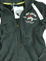 Yakuza Premium Kapuzenjacke / Hoodie / Hoody / Weste / Zipper Grau 5006