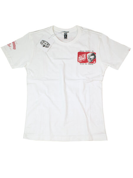 Yakuza Premium T-Shirt Rise Of The Crooks Weiß Kampfhund 5069