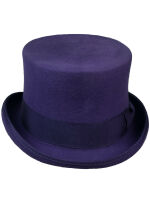 Zylinder Made in England Wolle Lila Top Hat Violett...