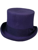 Zylinder Made in England Wolle Lila Top Hat Violett Tophat Wool Purple Hut 5002