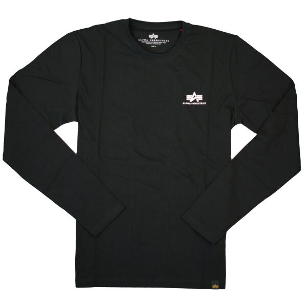 Alpha Industries Back Print Heavy LS Longsleeve 116571 Schwarz Rückenprint 6683