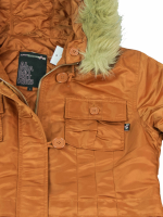 Alpha Industries Damen Jacke Winterjacke Abby Rust Orange...