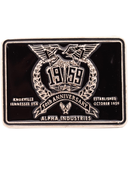 Alpha Industries Gürtelschnalle Beltbuckle Metall 50th Anniversary Buckle 6159