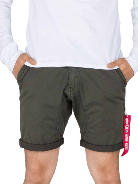 Alpha Industries Herren Kurze Hose Kerosene Short Oliv 176204 82 Grün 6255