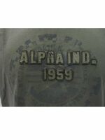 Alpha Industries Herren T-Shirt 171501 Oliv Est1959 Grün Kurzarm Oberteil 5104