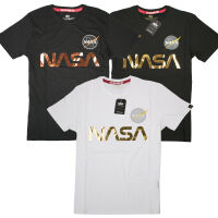 Alpha Industries Herren T-Shirt Nasa Reflective T Gold...
