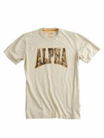 Alpha Industries T-Shirt Photo Print T Off White...