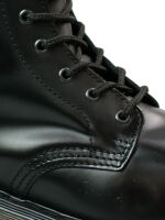 Alpha London 10-loch Boot 4428 mit Stahlkappe Leder Stiefel Unisex Damen Herren Beige Sohle / Schwarze Naht 5050 37