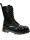 Alpha London 10-loch Boot 4428 mit Stahlkappe Leder Stiefel Unisex Damen Herren Beige Sohle / Schwarze Naht 5050 37