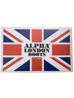 Alpha London 8-loch Boot Rot mit Neon Sohle Retro Punk Crazy 80er 90er  5058
