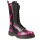Alpha London Damen 14-Loch Boot Stiefel Florescente Neon Pink Grün